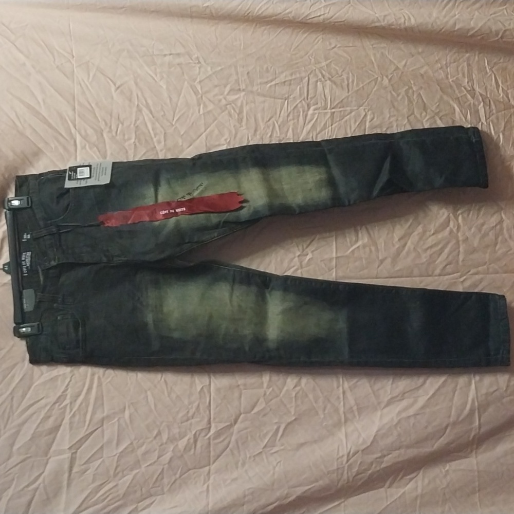 NWT Men's Cote De Nuits black denim jeans size W32 L32